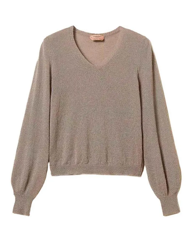 Twin-Set V-Pullover - Beige Beige