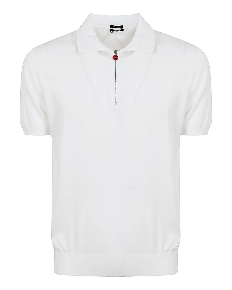 Kiton Poloshirt - Weiß Weiß