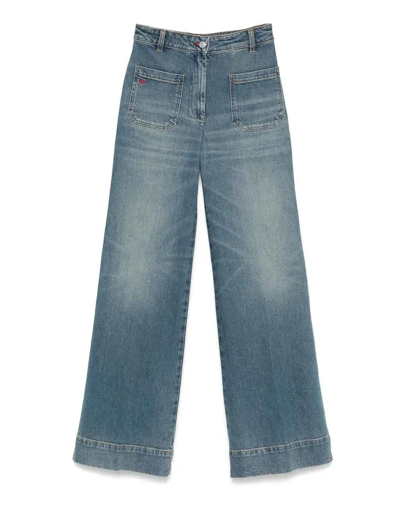 Victoria Beckham Straight Leg Jeans - Hellblau Hellblau