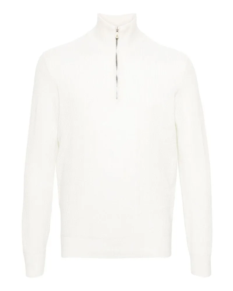 Brunello Cucinelli Rollkragenpullover - Weiß Weiß