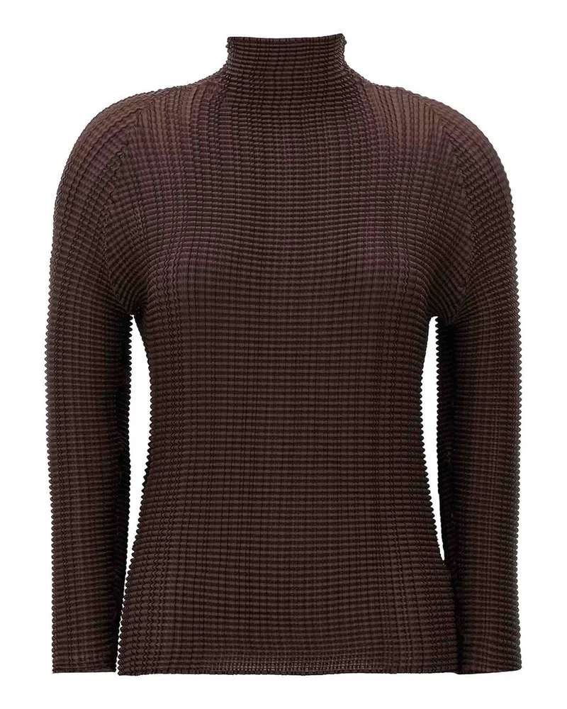 Issey Miyake Bluse - Braun Braun
