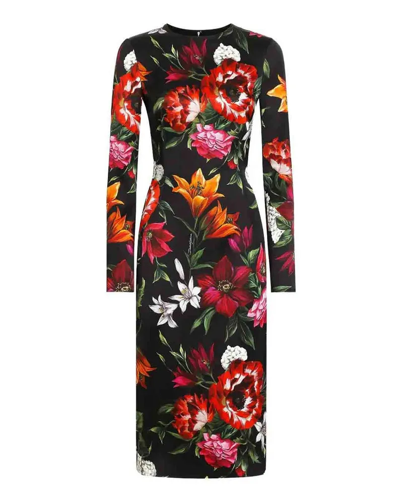 Dolce & Gabbana Knielanges Kleid - Schwarz Schwarz
