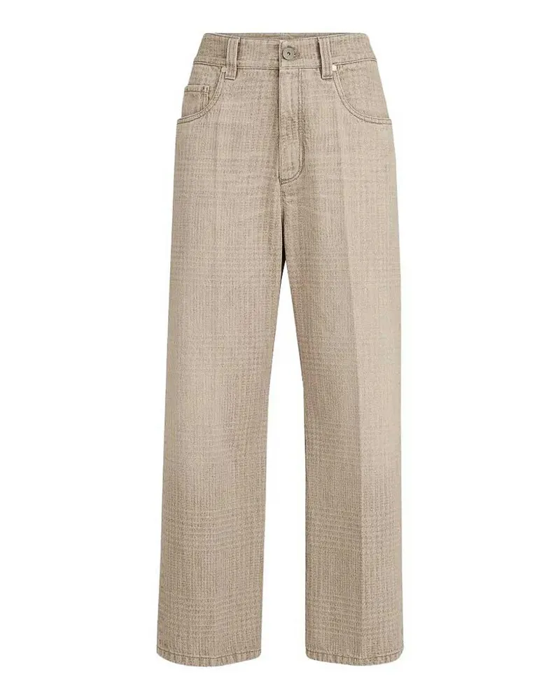 Brunello Cucinelli Straight Leg Jeans - Beige Beige