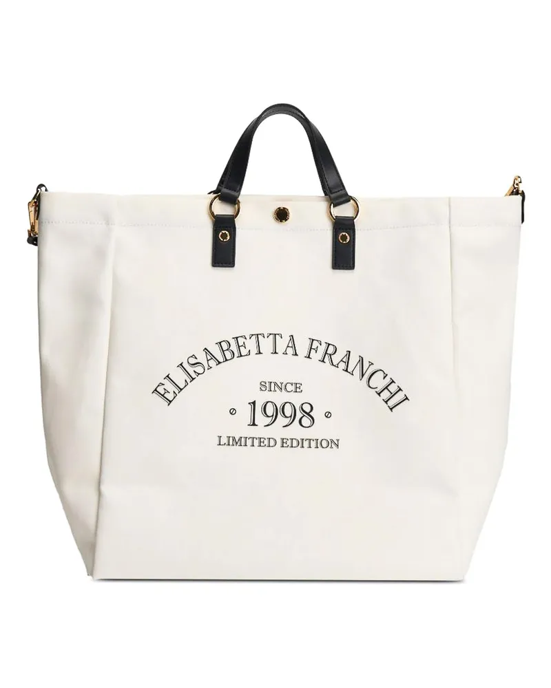 Elisabetta Franchi Shopper - Weiß Weiß