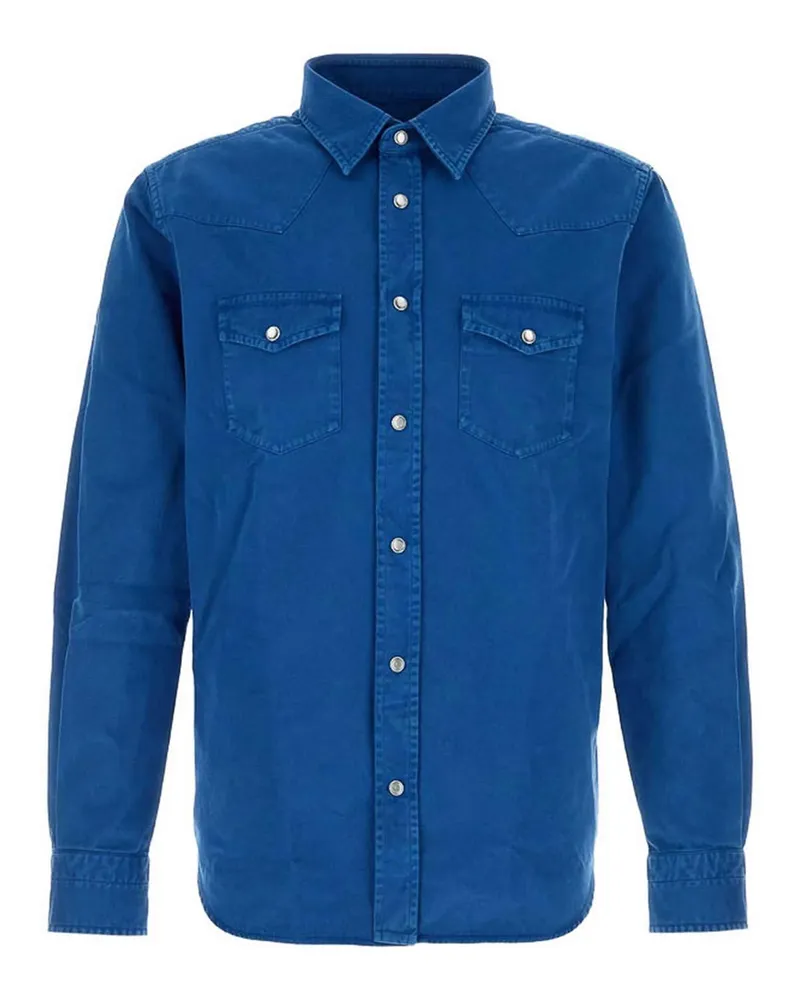 Tom Ford Hemd - Blau Blau