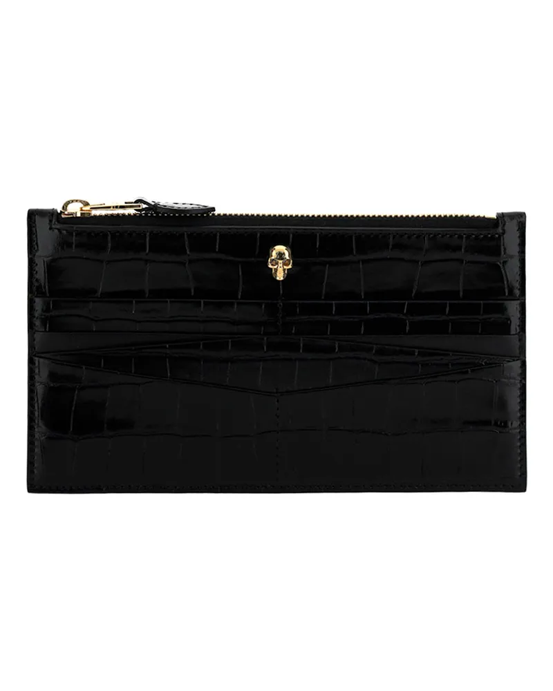 Alexander McQueen Portemonnaie - Schwarz Schwarz