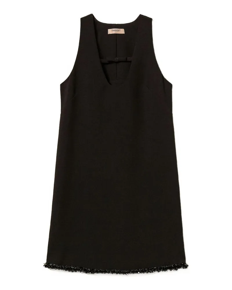 Twin-Set Kurzes Kleid - Schwarz Schwarz