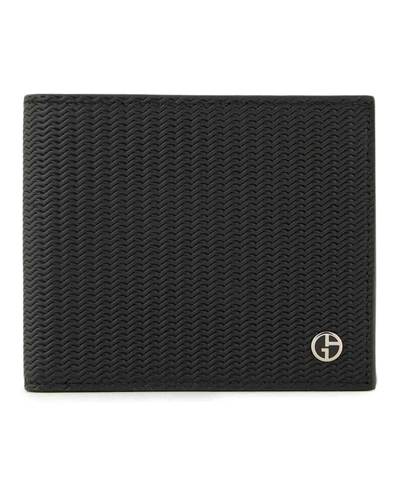 Giorgio Armani Portemonnaie - Schwarz Schwarz
