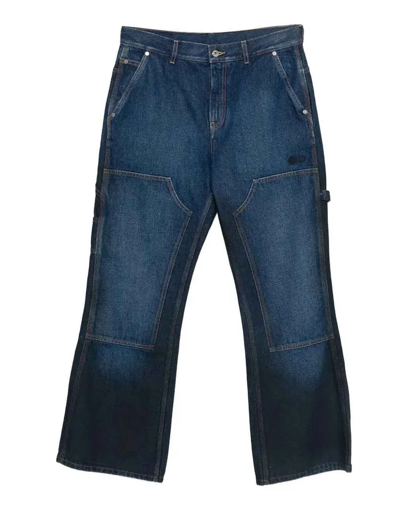 OFF-WHITE Schlagjeans - Jeansblau Jeansblau