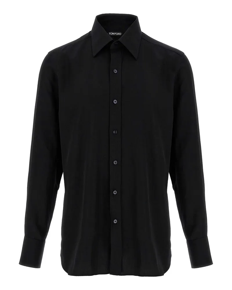 Tom Ford Hemd - Schwarz Schwarz