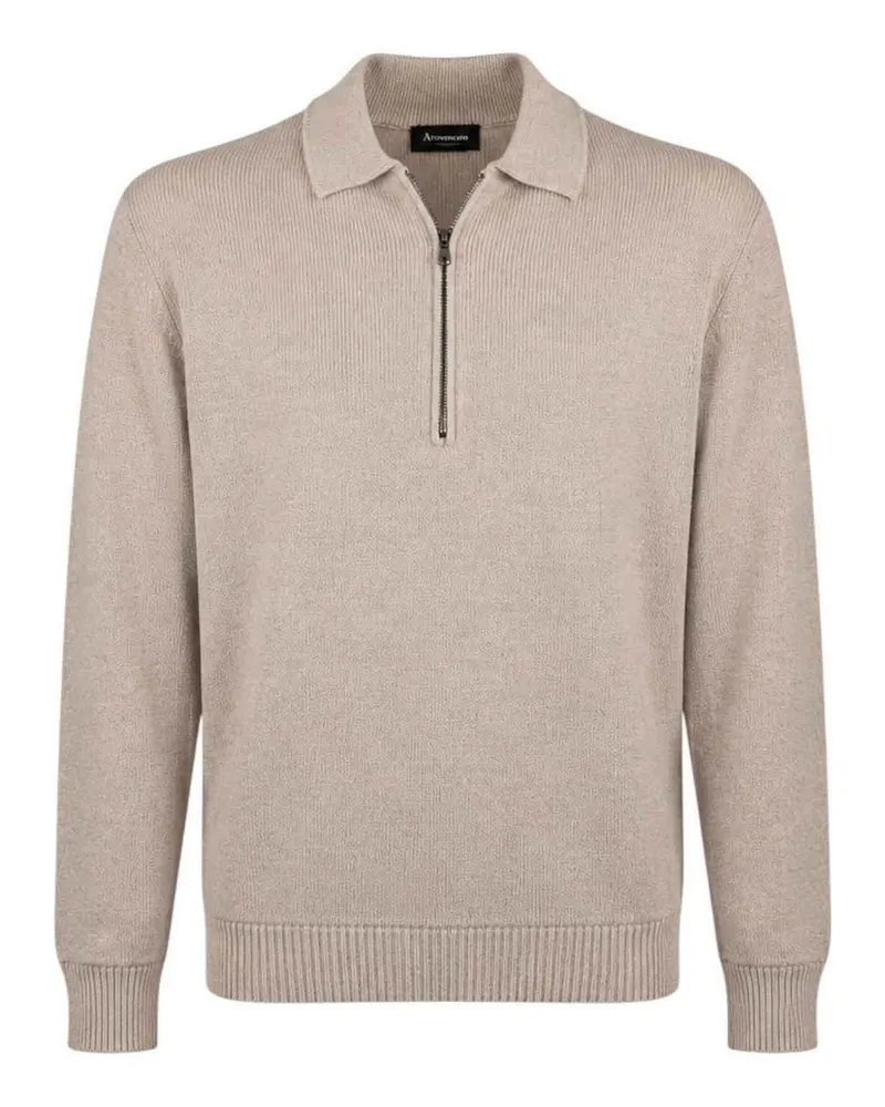 Arovescio Rundhalspullover - Beige Beige