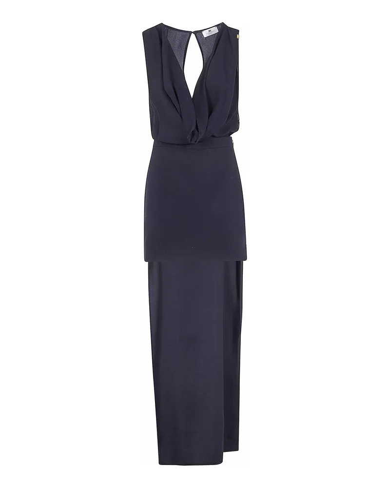 Elisabetta Franchi Maxikleid - Schwarz Schwarz