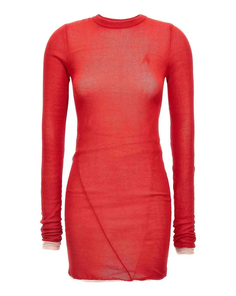 ATTICO Knielanges Kleid - Rot Rot