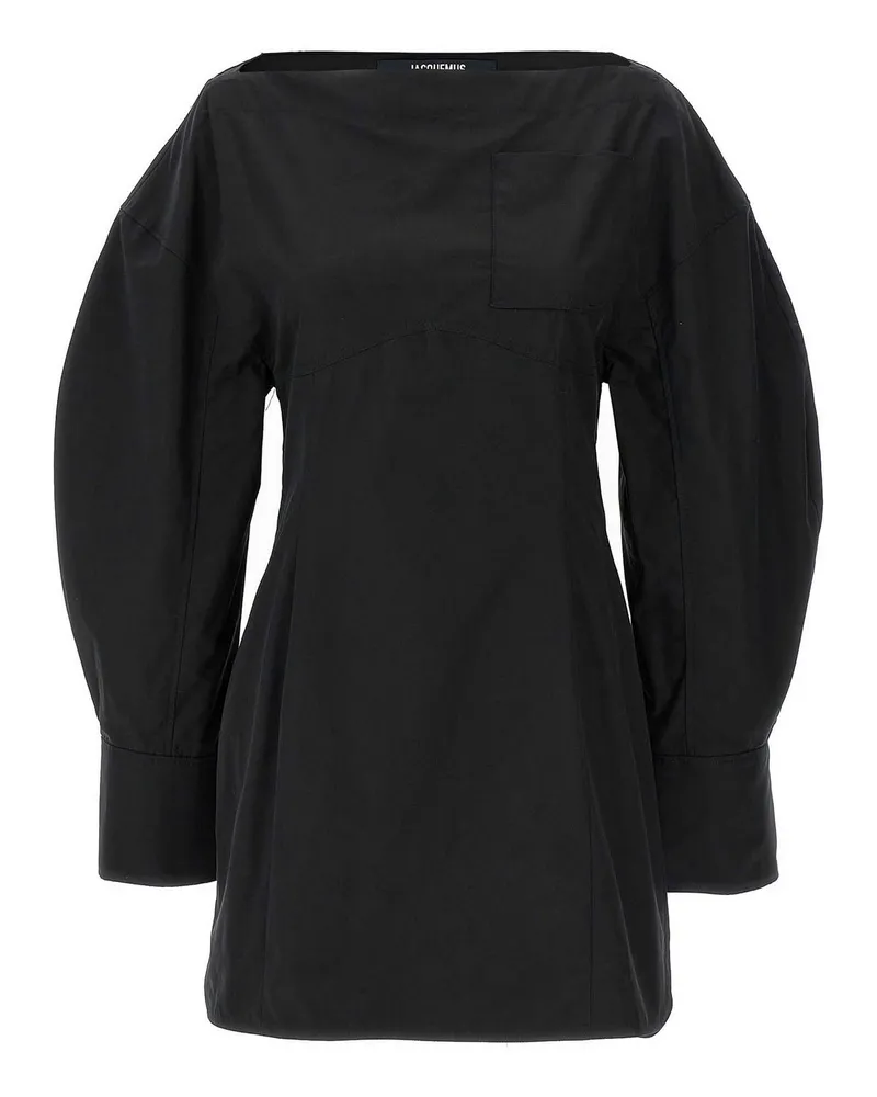 Jacquemus Knielanges Kleid - Schwarz Schwarz
