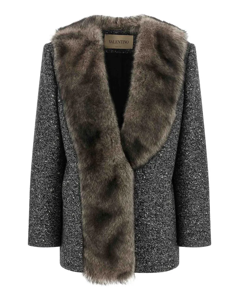 Valentino Garavani Kurzer Mantel - Weiß Weiß