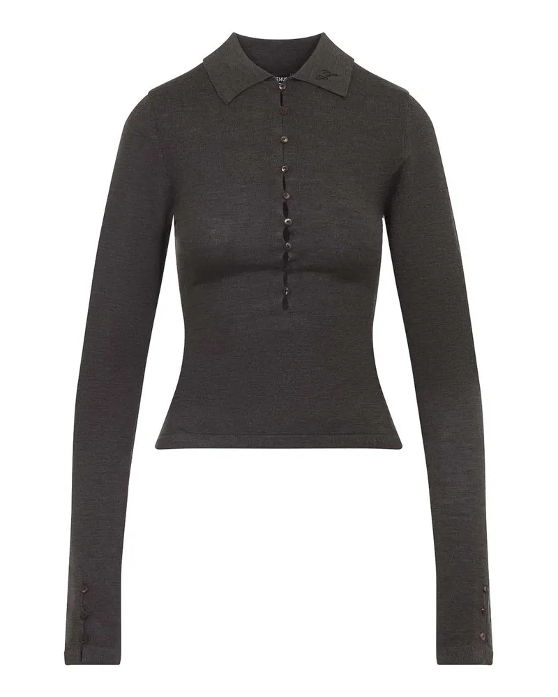 Jacquemus Poloshirt - Dunkelbraun Dunkelbraun