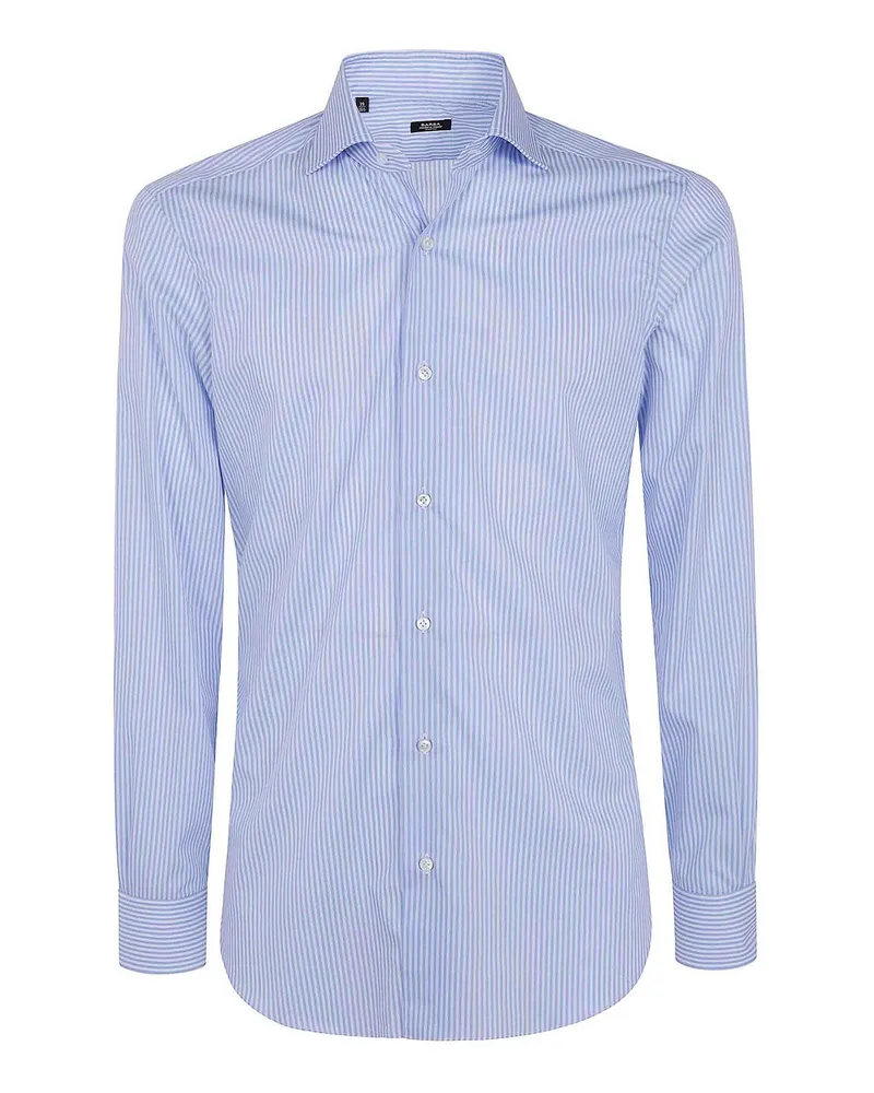 BARBA Hemd - Blau Blau