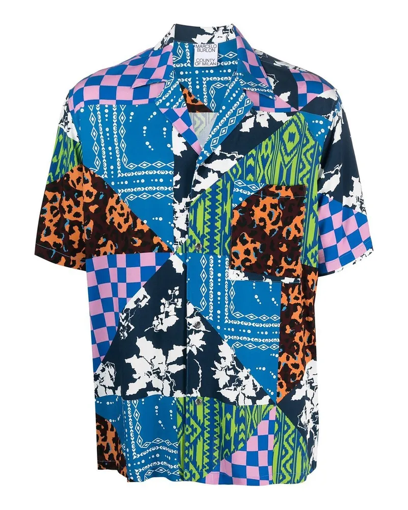 Marcelo Burlon | County of Milan Casualjacke - Blau Blau
