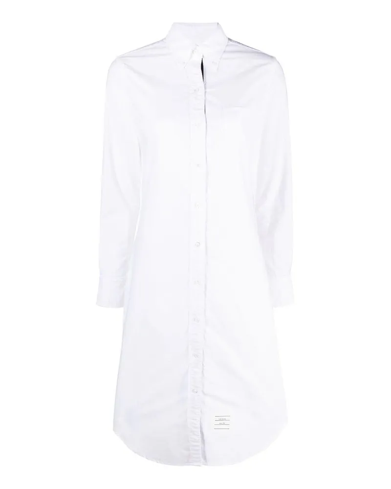 Thom Browne Knielanges Kleid - Weiß Weiß
