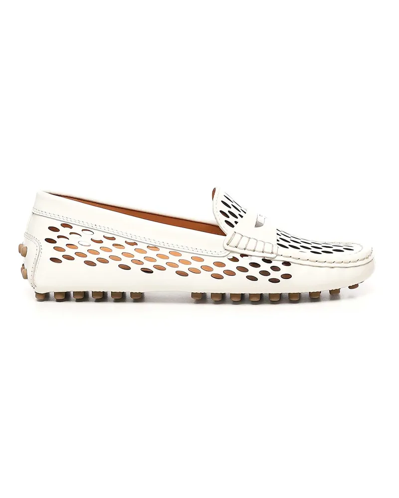 TOD'S Mokassins - Weiß Weiß