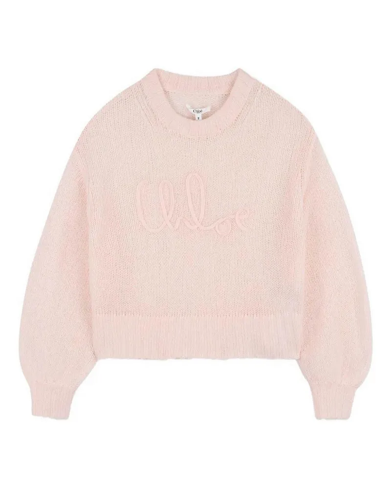 Chloé Rundhalspullover - Rosa Rosa
