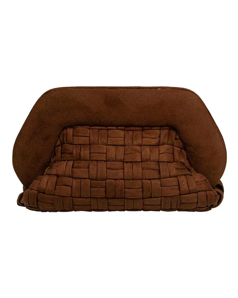 THEMOIRÈ Clutch - Dunkelbraun Dunkelbraun
