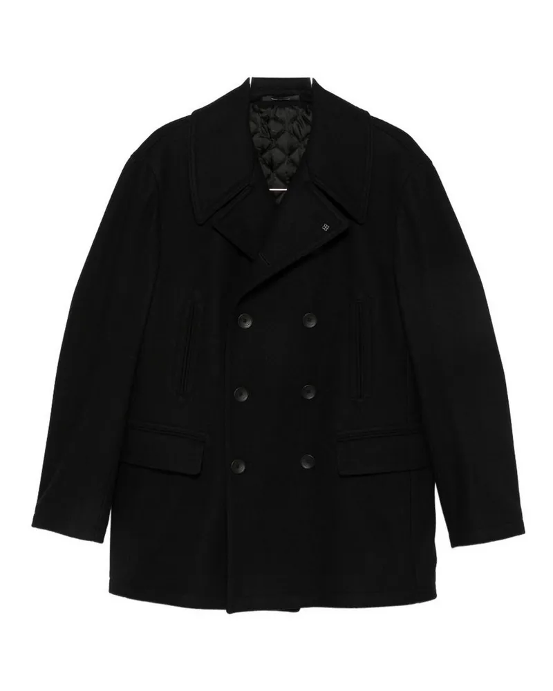 Tagliatore Knielanger Mantel - Schwarz Schwarz