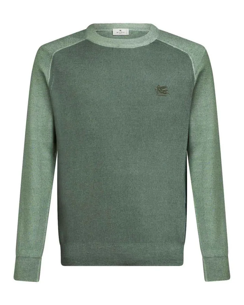 Etro U-Boot-Pullover - Schwarz Grün