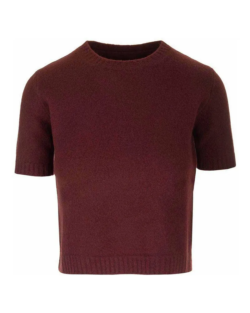 Maison Margiela Rundhalspullover - Dunkelrot Dunkelrot