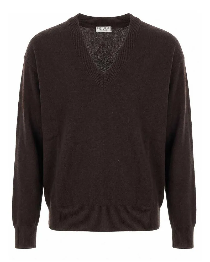 Brunello Cucinelli Rundhalspullover - Braun Braun