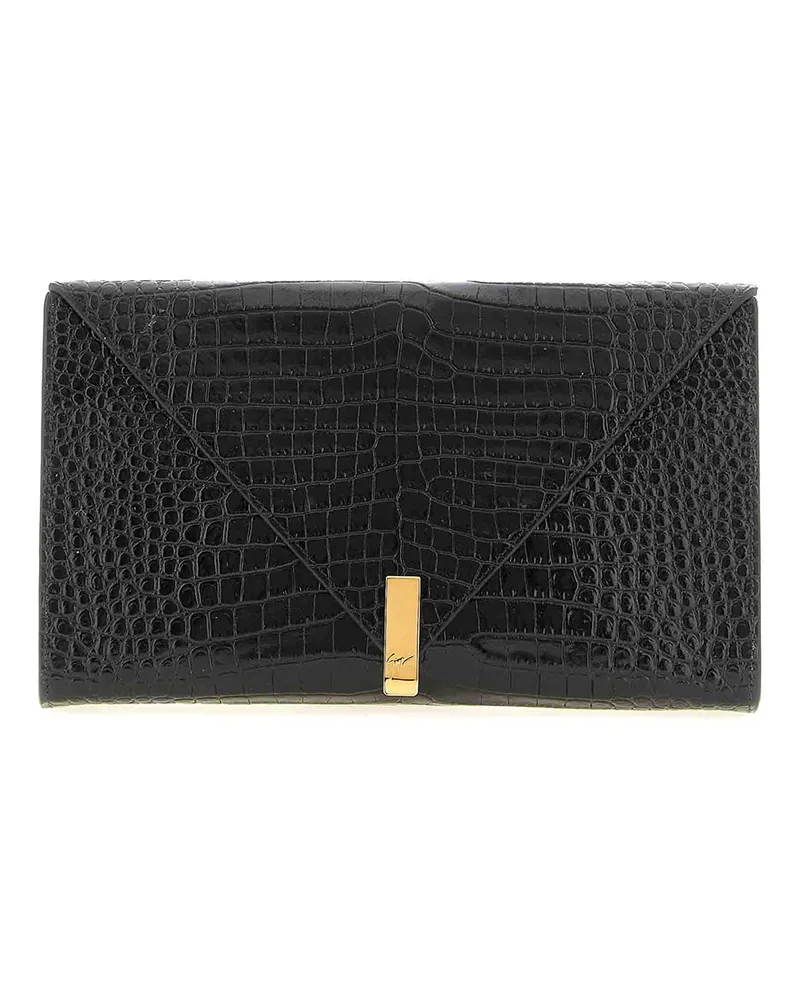 Giuseppe Zanotti Clutch - Schwarz Schwarz