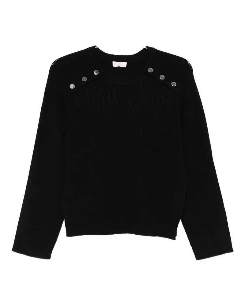 Liu Jo Rundhalspullover - Schwarz Schwarz