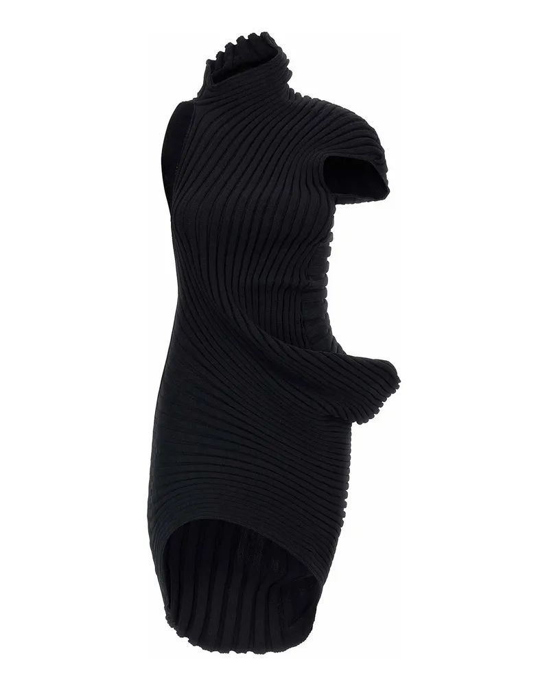 Issey Miyake Knielanges Kleid - Schwarz Schwarz