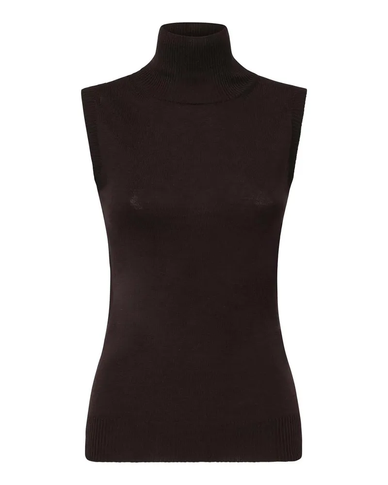 SPORTMAX Rollkragenpullover - Dunkelbraun Dunkelbraun