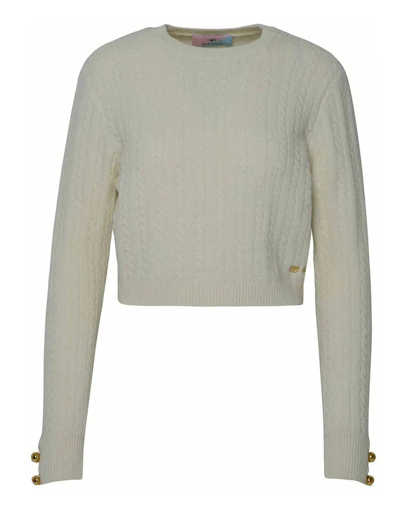 Chiara Ferragni U-Boot-Pullover - Weiß Weiß