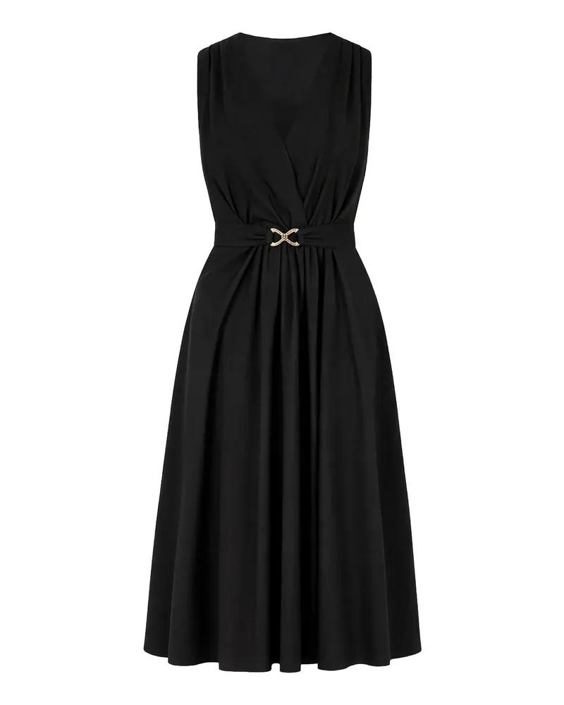 Twin-Set Knielanges Kleid - Schwarz Schwarz