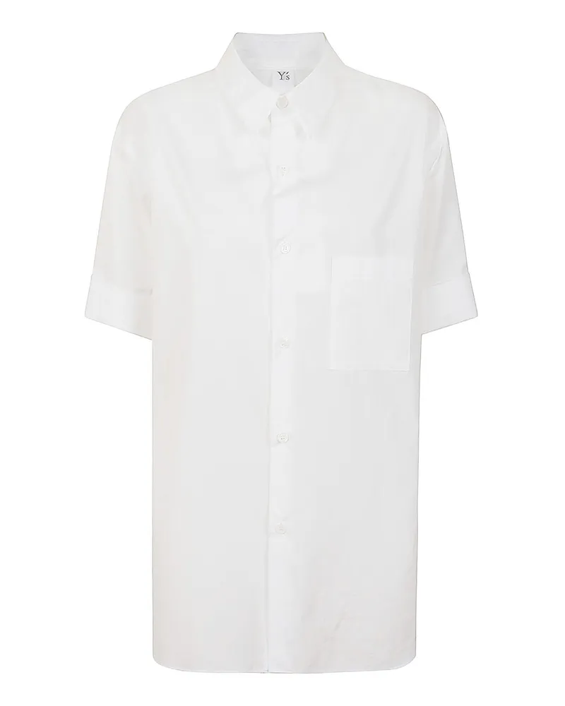 Yohji Yamamoto Hemd aus Baumwolle Weiß