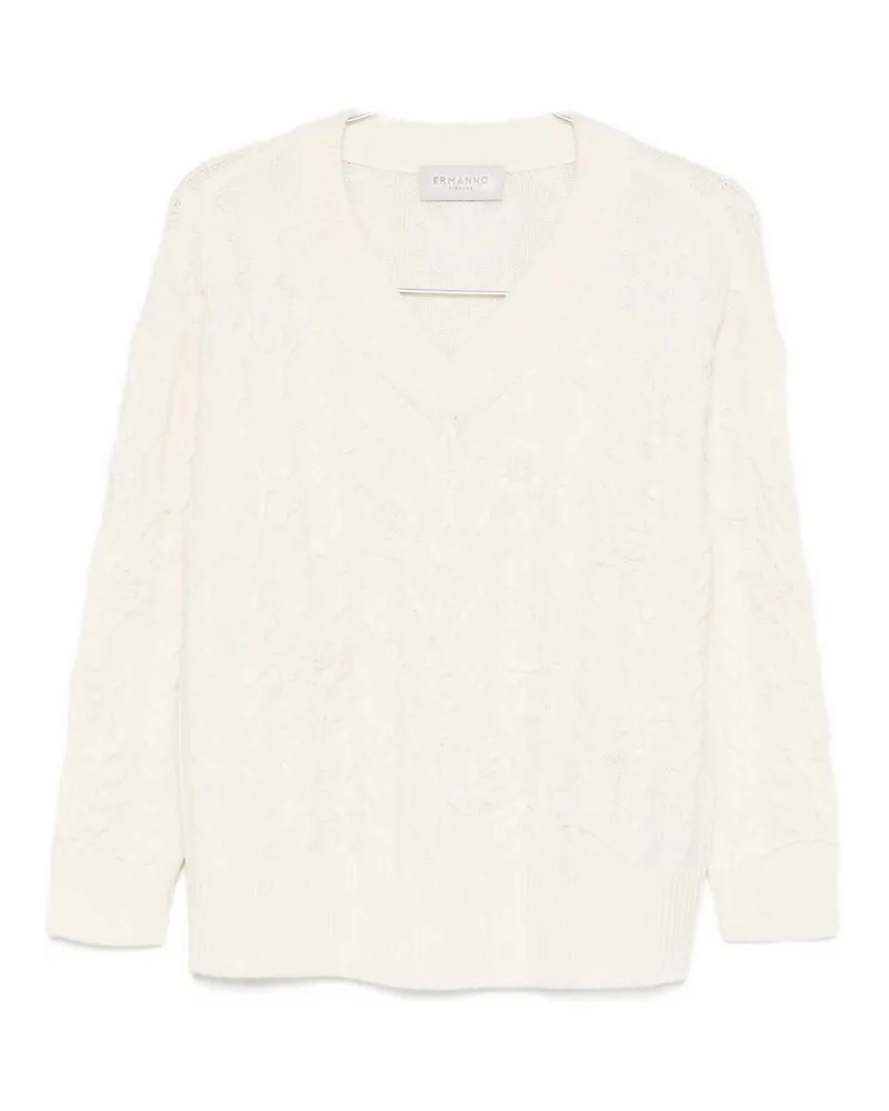 Ermanno Scervino V-Pullover - Beige Beige