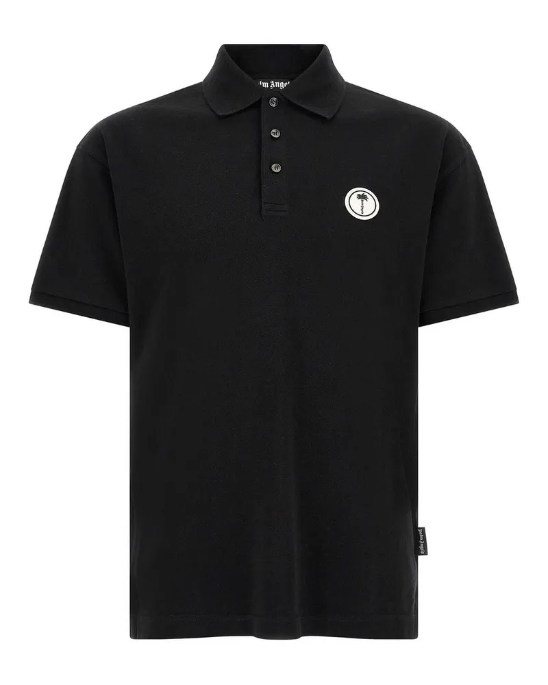 Palm Angels Poloshirt - Schwarz Schwarz