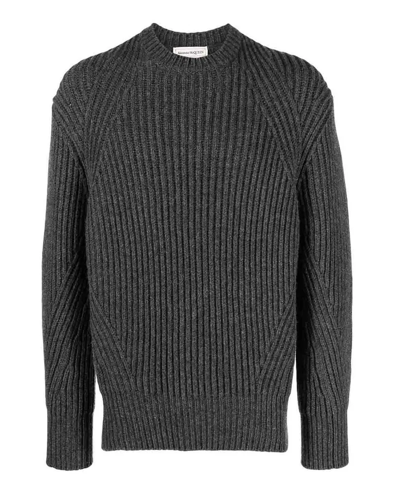 Alexander McQueen Rundhalspullover - Grau Grau