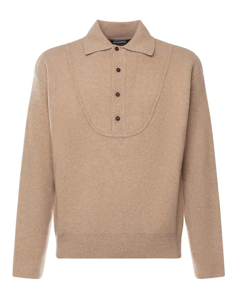 Jacquemus Rundhalspullover - Beige Beige