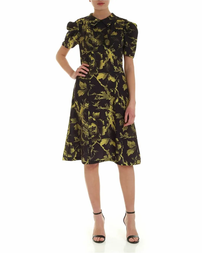 McQ Knielanges Kleid - Schwarz Schwarz