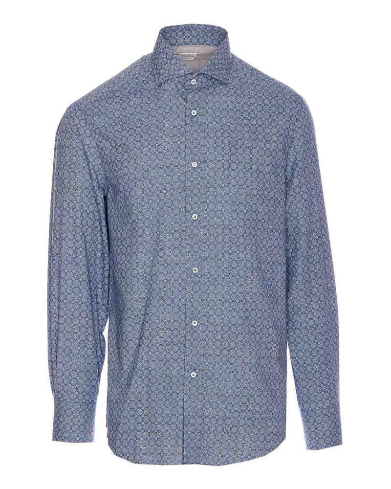 Brunello Cucinelli Hemd - Jeansblau Jeansblau