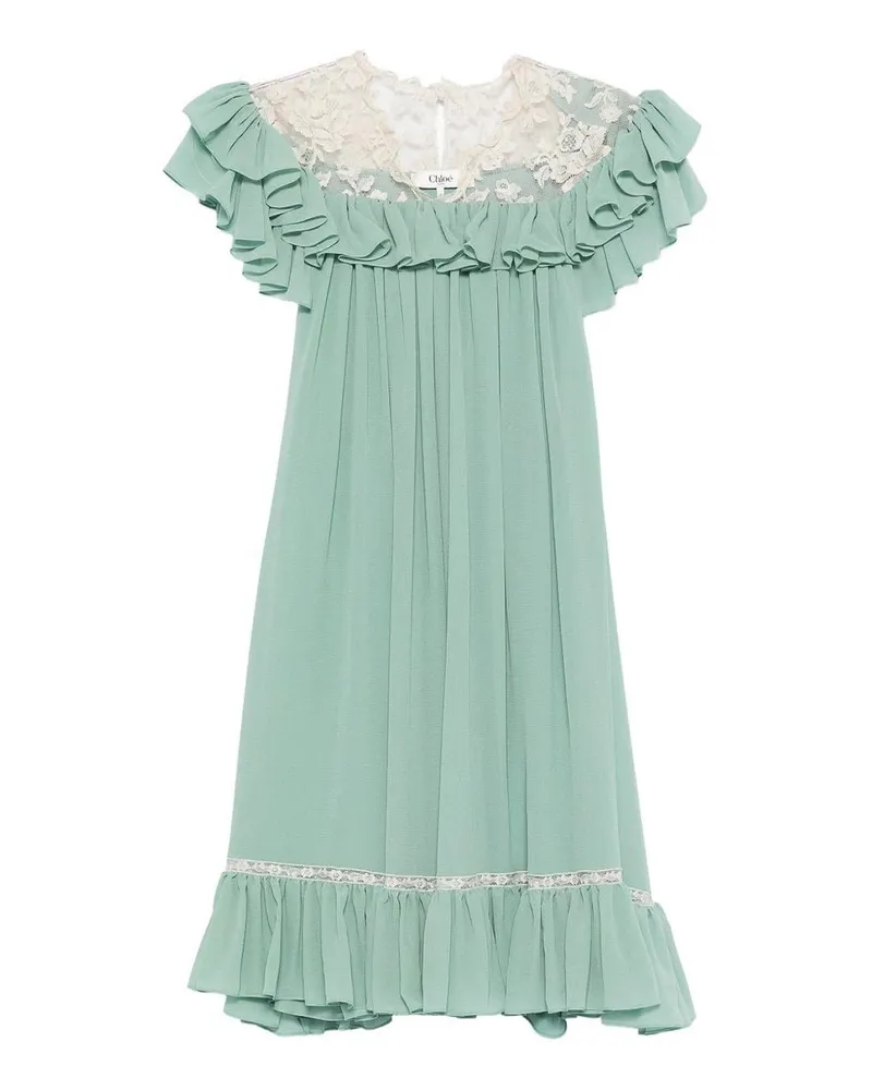 Chloé Kurzes Kleid - Grün Grün