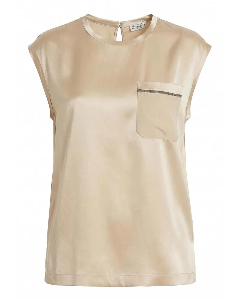 Brunello Cucinelli Bluse - Hellbeige Hellbeige