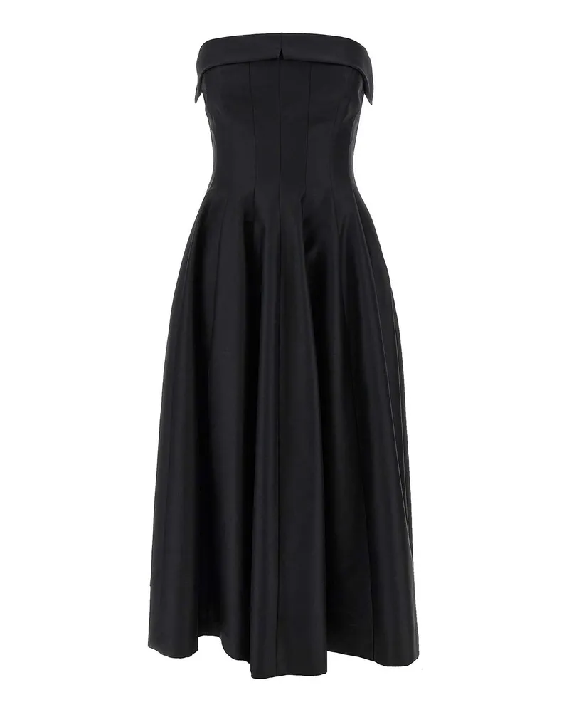 Alberta Ferretti Knielanges Kleid - Schwarz Schwarz