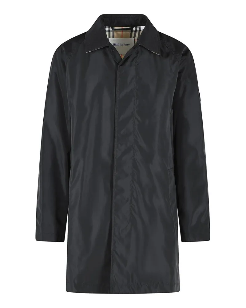 Burberry Knielanger Mantel - Schwarz Schwarz