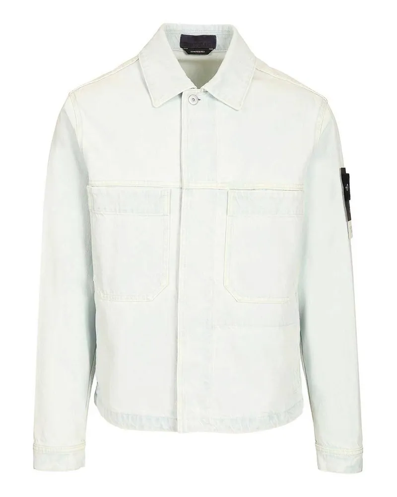 Stone Island Jeansjacke - Hellblau Hellblau
