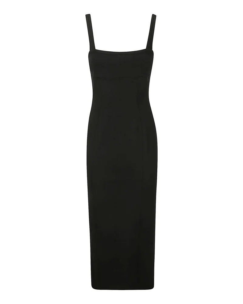 Helmut Lang Knielanges Kleid - Schwarz Schwarz