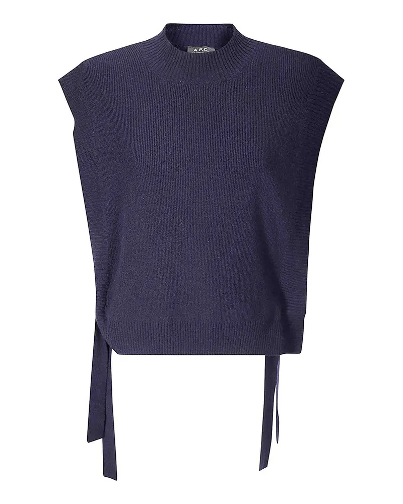 A.P.C. A. P.C. Rundhalspullover - Blau Blau